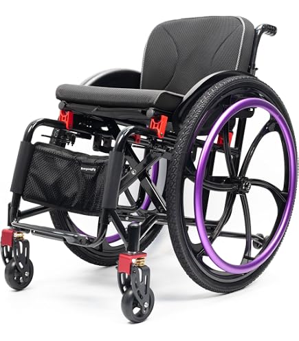 Amazon | カドクラ 自走用スポーツ車いす ポセイドンプロ ブラック 青